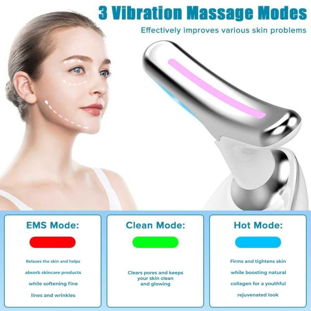 GlowSculpt 3 vibration massage modes: EMS, Clean and Hot mode explained